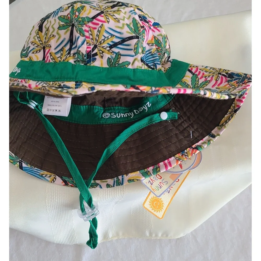 Sunny Days Kids Sun Hat Reversible Bucket Cap Toddler Summer Sunhat